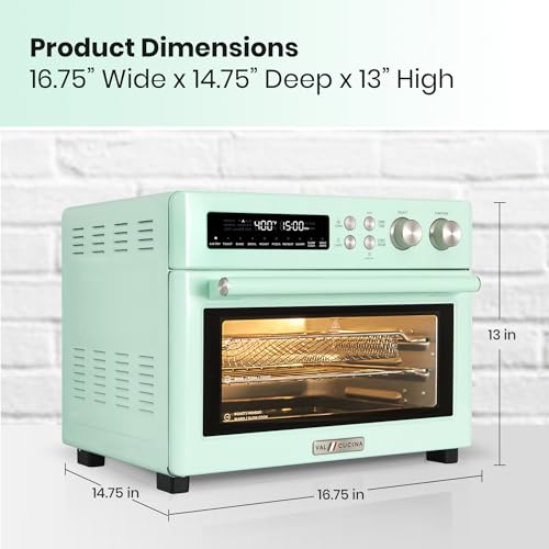 Air-Fryer-Toaster-Oven-10-in-1-Convection-Ovens-and-VAL-Board-Cutting-Board-Green-Color Air Fryer Toaster Oven 10 in 1 Convection Ovens and VAL Board Cutting Board Green Color