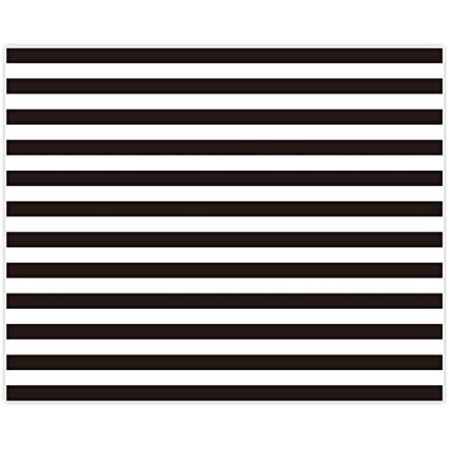 Allenjoy 10x8ft Fabric Black and White Stripes Backdrop for Birthday Wedding Party Dessert Table Decor Studio Photography Pictures DIY Photo Booth Striped Banner Background Baby Bridal Shower Newborn
