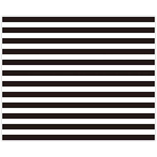 Allenjoy 10x8ft Fabric Black and White Stripes Backdrop for Birthday Wedding Party Dessert Table Decor Studio Photography Pictures DIY Photo Booth Striped Banner Background Baby Bridal Shower Newborn