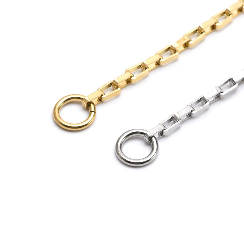 50 Cadenas extensoras de 8 a 15 cm para Hacer Joyas, Cadena de Cola, Cadena de extensión extraíble, Cadena de extensión, Pulsera, Extensor de Cadena para Collar, Pulsera, Tobillera, Llavero