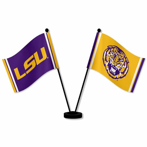 Drapeaux de table LSU Tigers pour décorer votre bureau de passionné
