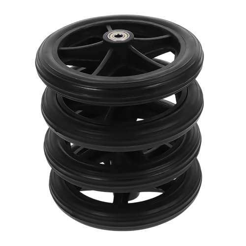 Healeved Wheelchair Accessories Drive Walker Parts Front Walker Wheels Wheelchair Wheels Replacement Walker Wheels Replacement Longboard Wheels One Wheel Wheelchair Tires Wheeled Cart Steel