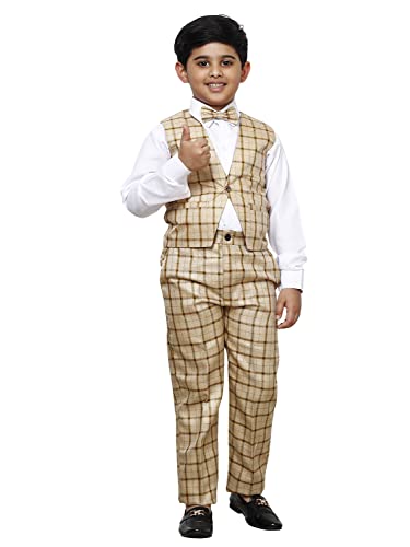 Image of Pro-Ethic Style Developer Boy's Cotton 3 Piece Suit for Boys | Kids Wear Suit Set Coat, Pant, & Shirt (S-124)