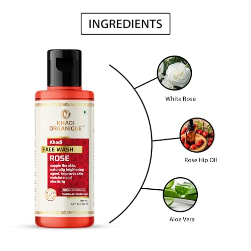 Image of Khadi Organique Lavender & Ylang Ylang Body Wash With Rose Face Wash Combo Pack