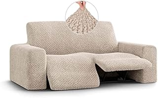 Menotti L Shape Sofa Cover - Sanitised Velvet Sectional Covers Chaise Lounge Couch Cover Soft Fabric Slipcovers 1-piece Form Fit Stretch Furniture Cover - Velvet Collection (Beige, L-Shape Left)