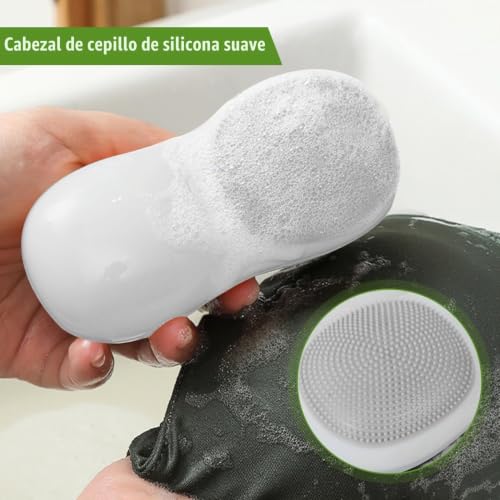 Miniatura 3 de Cepillo De Ropa, Cepillo De Cerdas Suaves, Cepillo De Limpieza De Mano Colorido De 3 Piezas Para Ropa, Lavado De Coches, Zapatos, Alfombras, Fregadero De Cocina, Cuarto De Baño Azul, Blanco, Verde