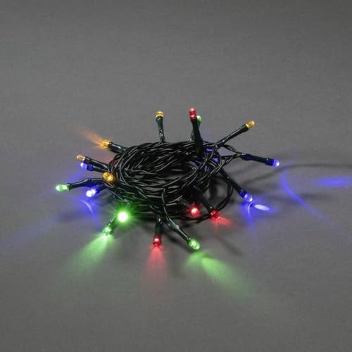 Konstsmide LED Lichterkette, mit an/aus Schalter, 6h Timer, 10 bunte...