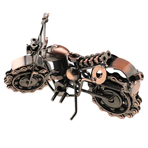 Create idea Metall-Kettenrad-Ornament im Retro-/Vintage-Stil, bronzefarben, handgefertigt, Metallmodell, Kettenrad-Ornament, Kunstskulpturen, Sammlerstück, Geschenk
