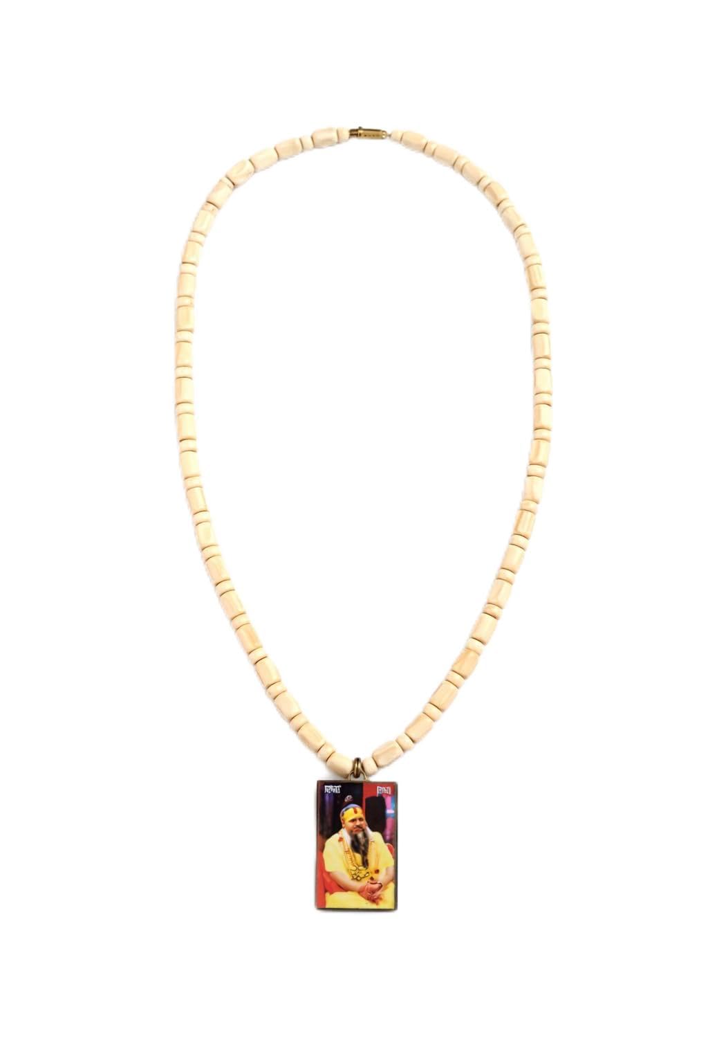 Tulsi Kanthi Mala with Locket | Premananda Ji Maharaj & Inspired Spiritual Necklace | Natural Tulsi Beads Kanthi Mala for Daily Wear, Bhakti & Meditation-image-7