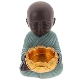 Petite sculpture : placez-la où vous le souhaitez, sur une étagère, une cheminée, etc. elle est parfaite pour les chambres d'enfants, les salons, les bureaux, les bibliothèques, les librairies, les boutiques, la décoration de jardin, etc. objet décoratif en résine