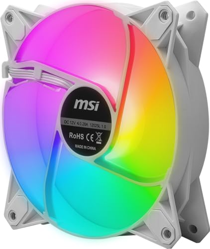 Image of MSI MPG F120 ARGB-2W- 1200 RPM, 120mm, Anit-Vibration ARGB Fans