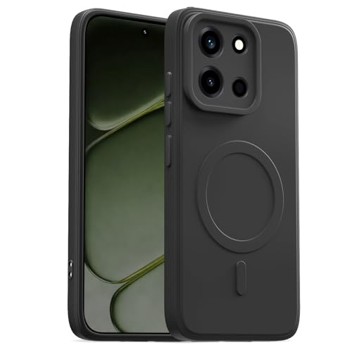 Image of Pikkme Back Cover for OnePlus Nord 6 5G Soft Matte Silicone | Slim Fit | Mag-Safe Design (Mag-Safe Not Support) Camera Protection Bumper Case (Black)
