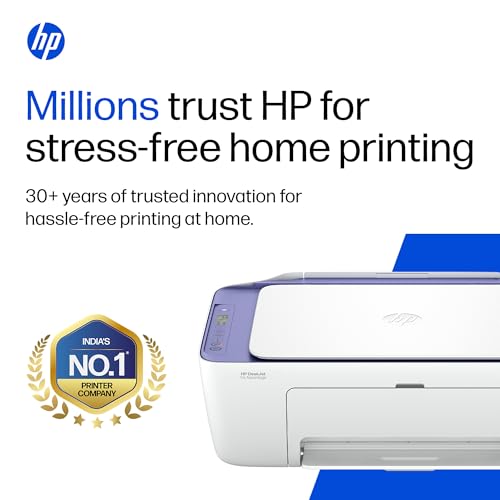 Image of HP AI Capable Deskjet 2931 Printer | Dual Band WiFi (up to 10X Faster) All in One Colour Printer, Print /Scan /Copy, Print Speed up to 20 PPM
