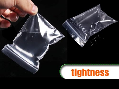 Sacchetti plastica richiudibili 200 pezzi Bustine