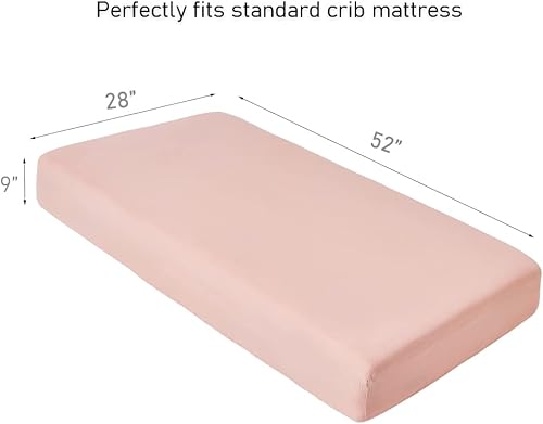 Miniatura 3 de Sábanas de cuna 100% algodón para bebé, niño y niña, sábana bajera natural para colchón estándar de cuna y de niño pequeño, ultra suaves y