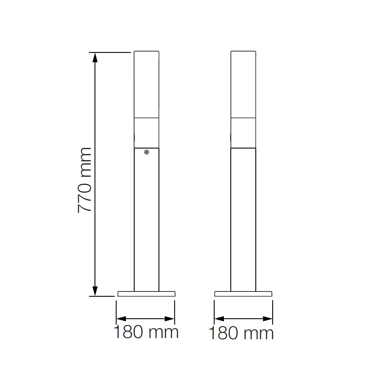 Steinel LED Wegeleuchte GL 65 Anthrazit, Opalglas, Aluminium Standleuchte, Gartenleuchte warmweiß, 77 cm hoch