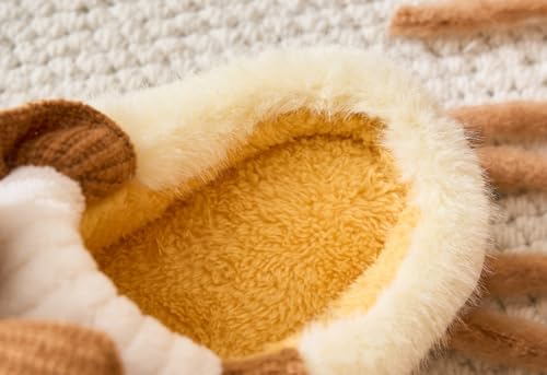 Knit Bow Slippers for Women Fuzzy Slip on Bedroom Slippers Ladies Comfy Memory Foam Female Home Shoes for Indoor Outdoor4