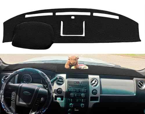 23B11 - Install New Dash Mat - 2022 Ford Expedition, 2022-2023 F-150 Lightning 6 Yiz Dash Cover Mat for Ford F150 Raptor 2009-2014(09-14 Black) J21