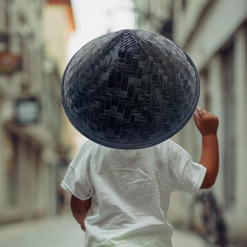 Bamboo Woven Hat for Outdoor Protection for Adults and Kids, 36cm4