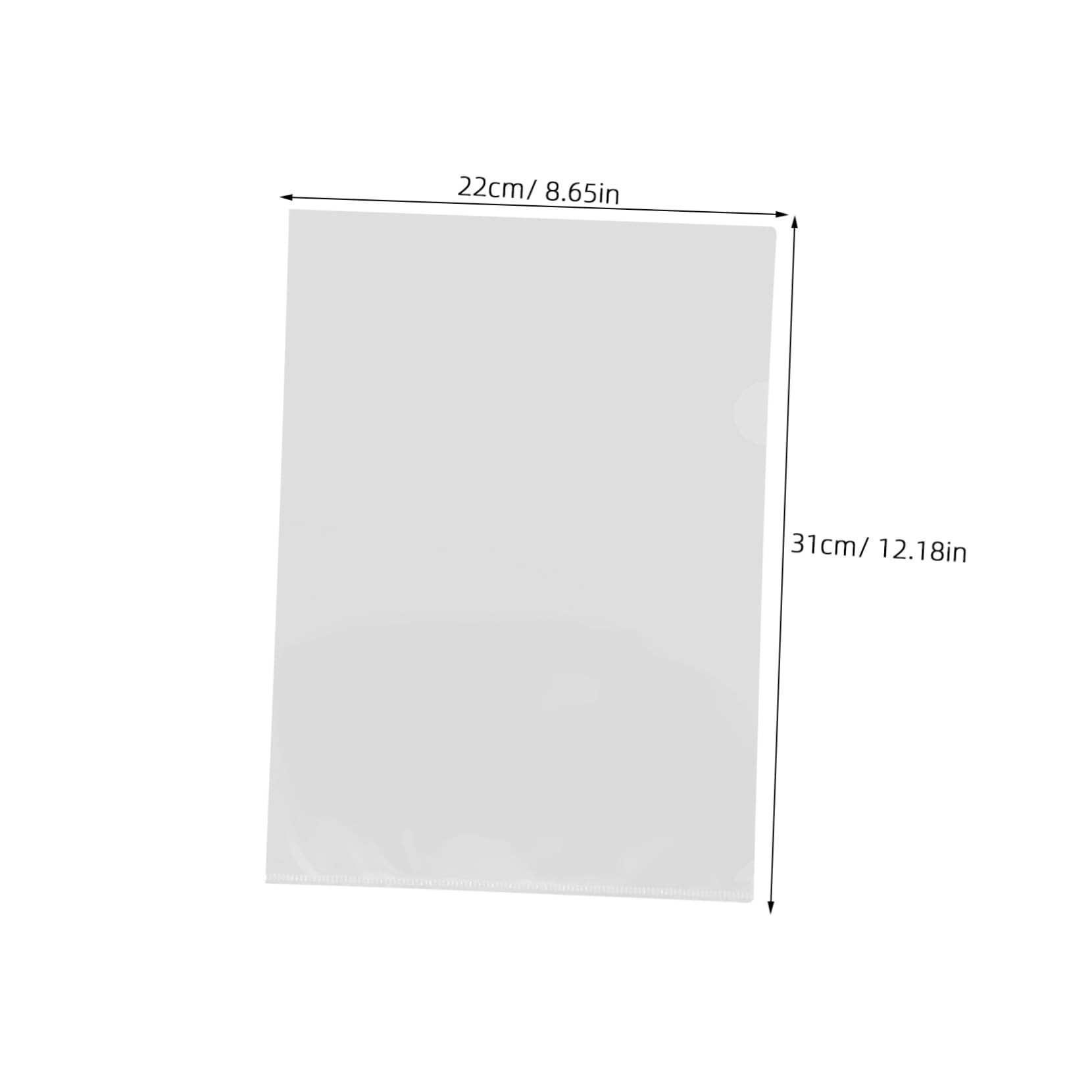 A4 Dokumentenhüllen Transparent 100 Stück aus Kunststoff für Ablage | L Form, für Gängige Papierformate, Schützt Unterlagen vor Schäden, für Home und Büro