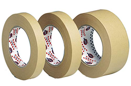 Flachkrepp braun I Rolle 19 mm x 50 m I Kreppband I Abdeckband I Tape I Lackierzubehör I Wassertransferdruck