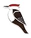 Handmade Stained Glass Woodpecker Sun Catcher Window Decor