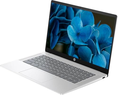HP 2025 Lightweight Chromebook, 14'' HD IPS Display, Intel N Processor Up to 3.69GHz, 4GB LPDDR5 Ram, 128GB SSD, Super-Fast 6th Gen WiFi, Chrome OS, Dale Silver (Renewed) by HP - Image 3