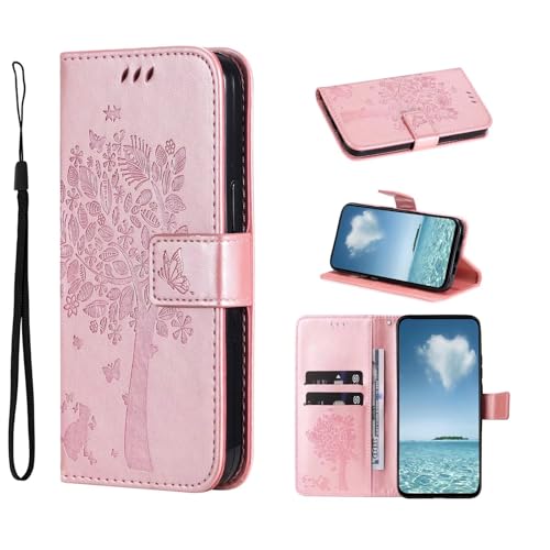 Honor 200 Smart 5G coque étui en relief papillon or rose avec porte-carte