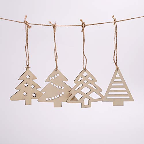 N&T Nieting 27Pcs Wooden Christmas Tree Shaped Ornaments thumb #6