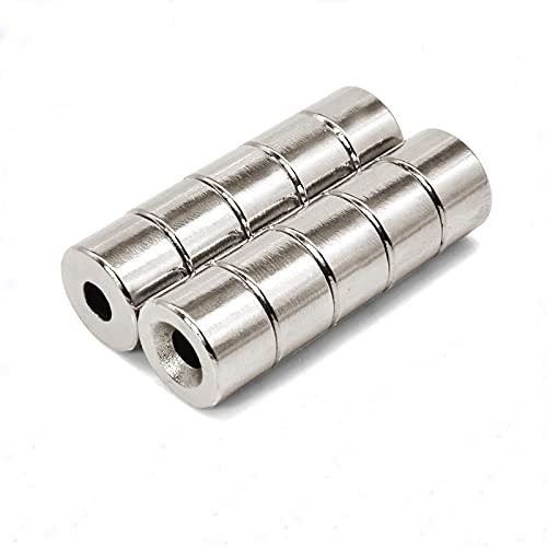 RarEarMag Magnets Countersunk Powerful Dia 15mm x H 10mm Hole 5mm Strong Permant Rare Earth Neodymium Screw Magnets for Hold Tools, Hang Thing, Pickup, DIY, Home Application, Industry (6)