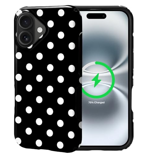 Coque iPhone 16 antichoc à pois pour vos aventures urbaines MagSafe