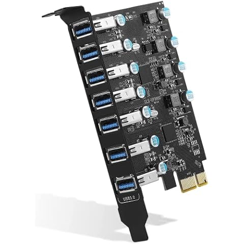 Tarjeta de expansión USB 3.0 PCIe de 7 Puertos Cover