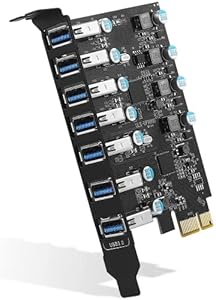FARBOKO USB 3.0 PCIe Karte 7-Port