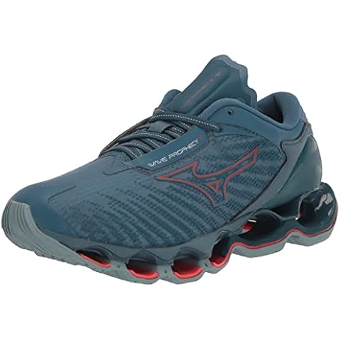 Mizuno Men's Wave Prophecy 12 Running Shoe, Forget Me Not/Soleil, 11.5 Cover