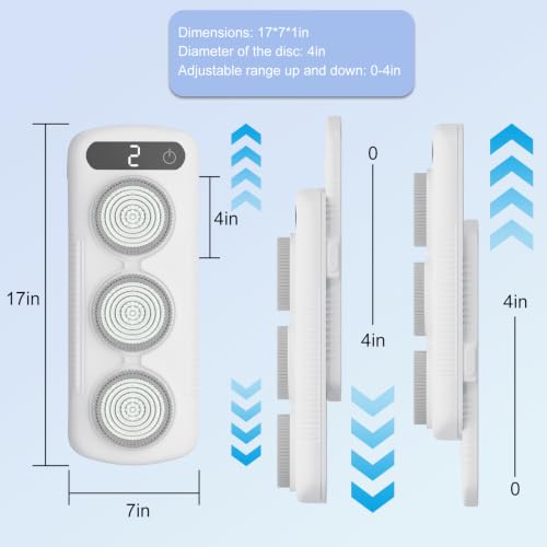 Image of Electric Back Scrubber for Shower Wall, Shower Back Scrubber Wall Mounted | No Battery Needed Waterproof Exfoliating Scrubber with 1Massage Foot Mat & 10Cable Clip，Powerful Performance