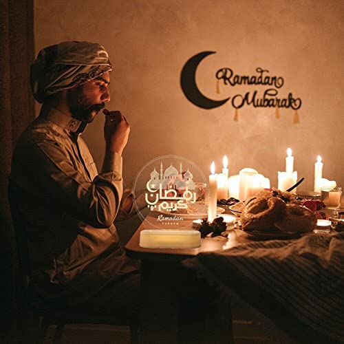 Veilleuse LED Eid Mubarak idée cadeau idéale pour décoration de table Ramadan - 3