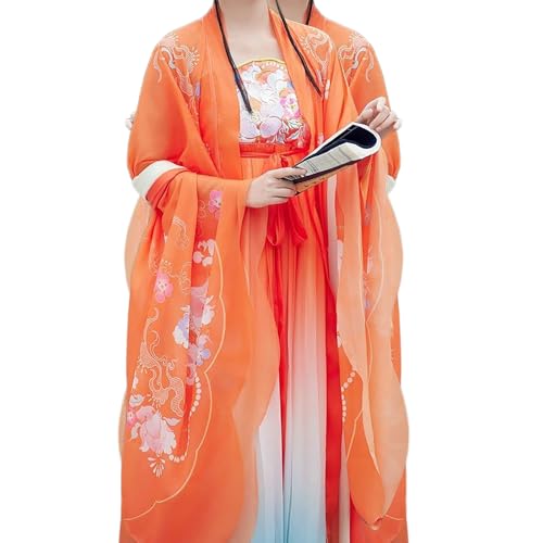 Vestido chino tallas grandes naranja cómodo y elegante para curvas