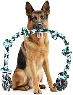 Dog Trust Large Dog Rope Toys for Aggressive Chewer Heavy Duty Rope Durable Tough Chew Rope Tug of War Play Outdoor Indoor Chewing Tugging Rope Large Breed Pull Rope Big Dog