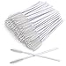 AKStore 100 PCS Disposable Eyelash Brushes Mascara Wands Eye Lash Eyebrow Applicator Cosmetic Makeup Brush Tool Kits (White)