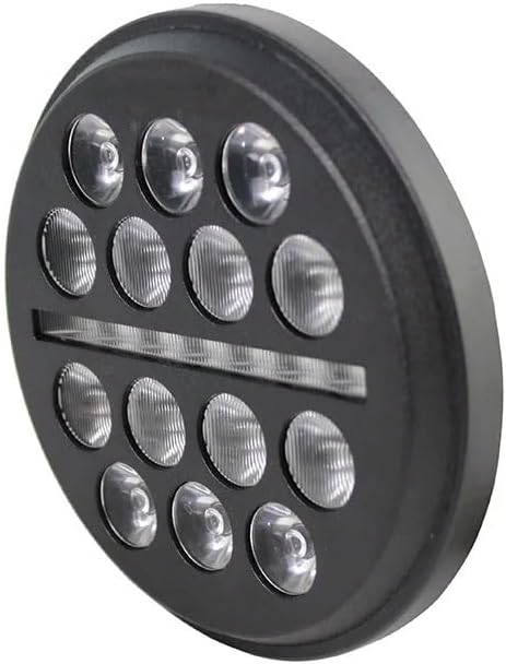 ヘッドランプオートバイプロジェクター 5.75 LED ヘッドライト ハイ/ロービーム H4 アダプター 5 3/4 インチのヘッド