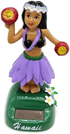 Dancing Hawaii Girl Solar Toys, Dashboard Hawaii Dancing Girl, Solar Powered Hula Girl, Hawaiian Hula Shaking Head Dancer, Dashboard Hula Girl Bobble Head Solar Powered Car Dashboard Decorations