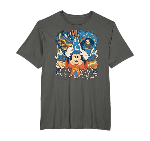 Disney Fantasia Mickey Mouse Sorcerer’s Apprentice Retro T-Shirt