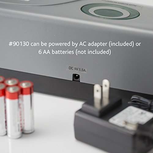 image for Officemate Portable 3 Hole Electric/Battery-Operated Eco Punch, 15 She