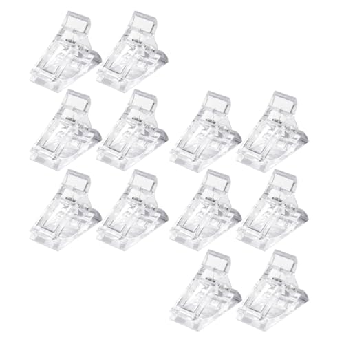 12 Clips para Extensión de Uñas Manicura Plástico miniatura 1