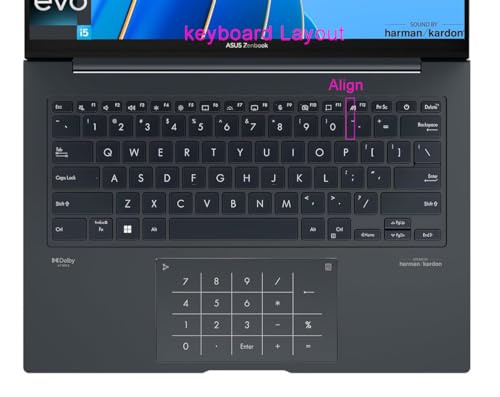 Protector Transparente para Teclado ASUS Zenbook 14 OLED miniatura 2