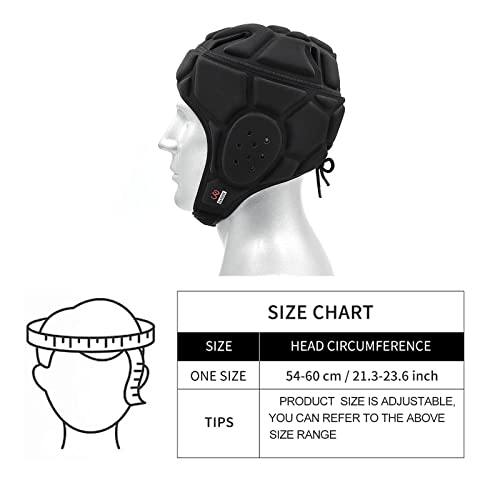 Barbok Rugby Protective Headgear Soft Shell Helmet Adjustable Soccer Goalie Helmet For 7V7 Flag Football Baseball Adult #TOP5