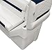 Wise DLX1305L-1904 DLX Series Pontoon Left Radius Lean Back Recliner - White/Mariner Blue