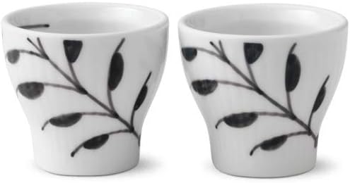Fluted Mega Egg Cups (Set of 2) Color: Black Mega