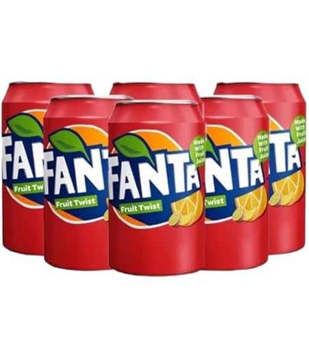 Fanta Fruit Twist Soft Drink Soda 330 Ml Each Can (24) #TOP16