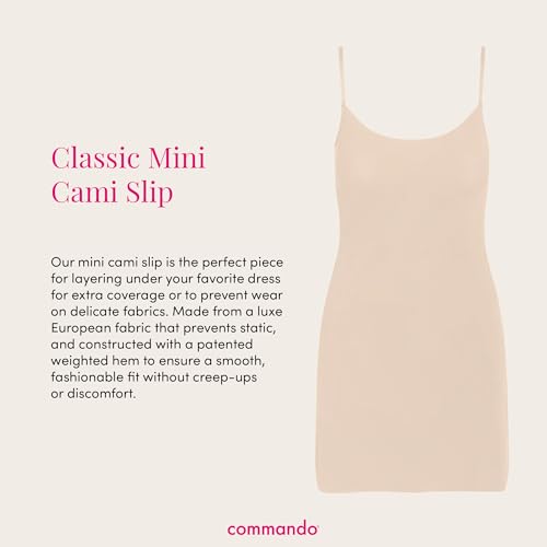 Image of commando - Classic Mini Cami Slip | Short Full Slip Perfect for Sheer Dresses | Anti Static | Smooth, Barely-There Feel